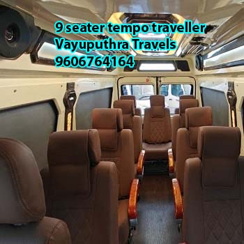 Rent 9 seater luxury tempo traveller