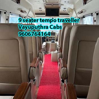 9 seater tempo traveller rent in bangalore price