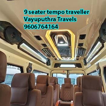 9 seater tempo traveller rent in bangalore