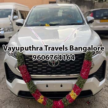 Innova Hycross for rent in Bangalore
