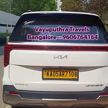 Kia Carnival rentals near me bangalore